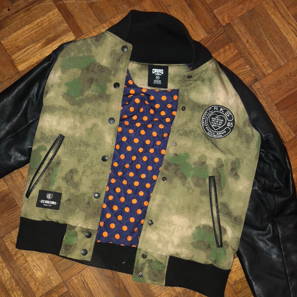 Crooks and Castles bomber jacket. Sz M